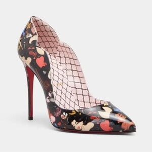 NEW Christian Louboutin & Dr Bored Hot Chick Pinup on black patent size 40